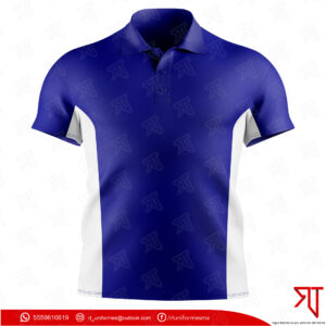 Playera polo Azul Marino/Blanco