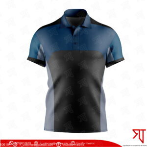 Playera polo Negro/Azul Marino